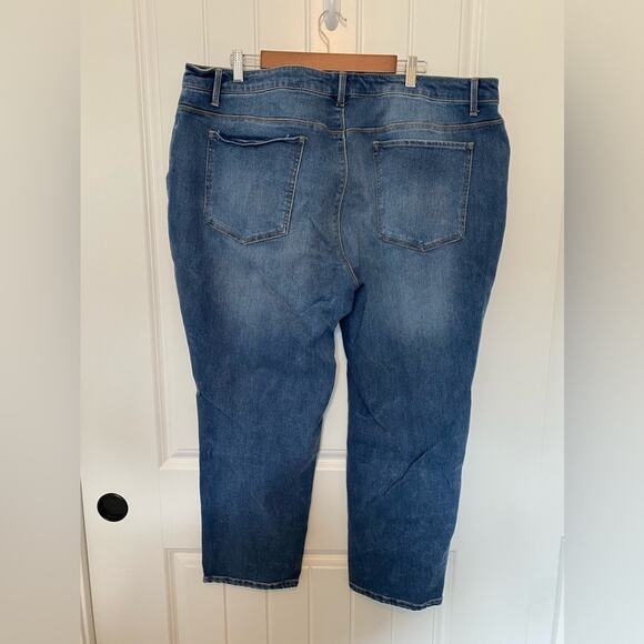 Curations Western Minimalist Skinny Fit Medium Wash Denim Stretch Jeans 24W - Picture 4 of 9